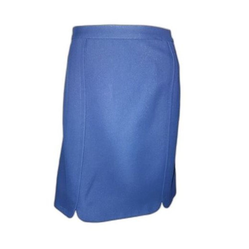 Draper James NWT Margaret Solid Navy Scalloped Hem Pencil Skirt‎ Plus Size 14